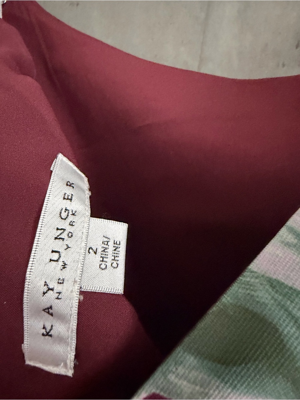 Kay Unger Luciana Placed Maxi Dress B2708 - Picture 7 of 7